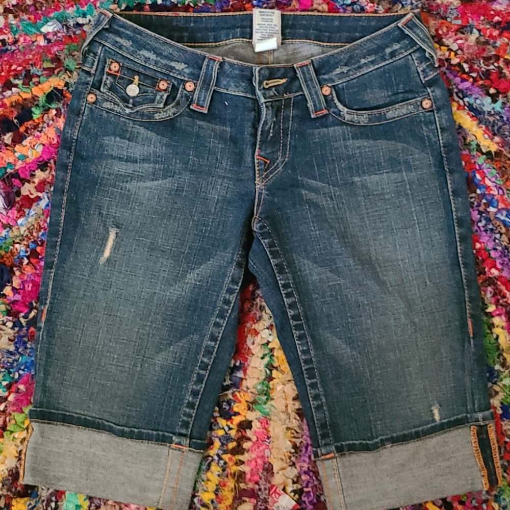 True Religion Denim Capris sz 27 or 28